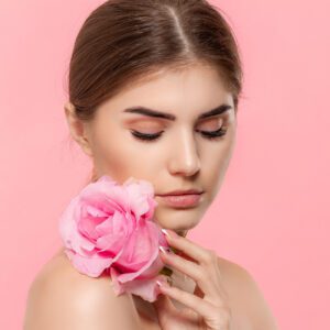 A model using our product Botox Cosmetic Treatment, Dermal Fillers, Double Chin Treatment, Skin Booster Treatment, Platelet-rich Plasma Injection, Thermage Treatment, Titan Skin Tightening Technology, Pearl Fractional Laser Treatment, Laser Genesis Treatment, Laser Toning Treatment, 3D Skin Rejuvenation Treatment, Intense Pulsed Light Therapy, Viora Radio Frequency Treatment, Blue Light Photodynamic Therapy, Laser Hair Removal, V-line Botox Treatment, Acne Scars Treatment, AviClear Laser Treatment, rosacea laser treatment, double chin removal, skin tightening treatment, Treatments for Uneven Skin Tone, Pigmentation Treatment, pore treatment, sweating botox treatment, Hair Loss Treatments, Non-Contact Fat Reduction, CoolSculpting, Redefining Muscle Sculpting, Ideal Protein Weight Loss Program, Microneedling Therapy, Microdermabrasion Therapy, and Chemical Peel by Trinity Medispa a Medical Cosmetic Clinic in Toronto located at 3434 Yonge St., Toronto, ON M4N 2M9.