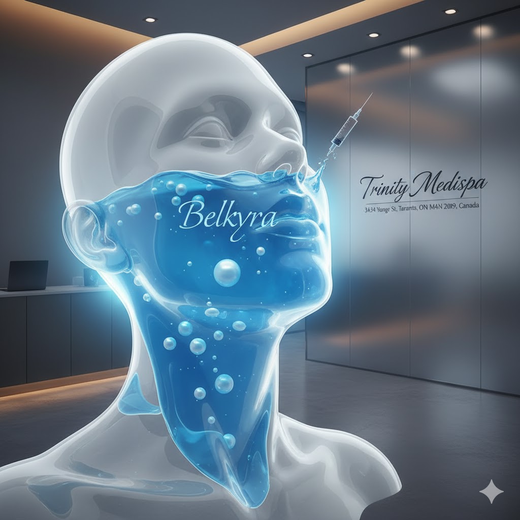 an image explaining what belkyra fat dissolving is