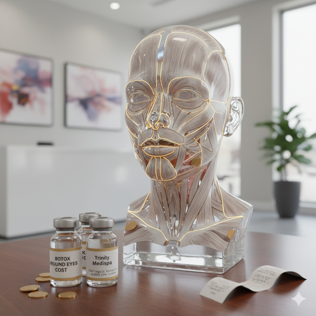 an image about how much botox around eyes cost