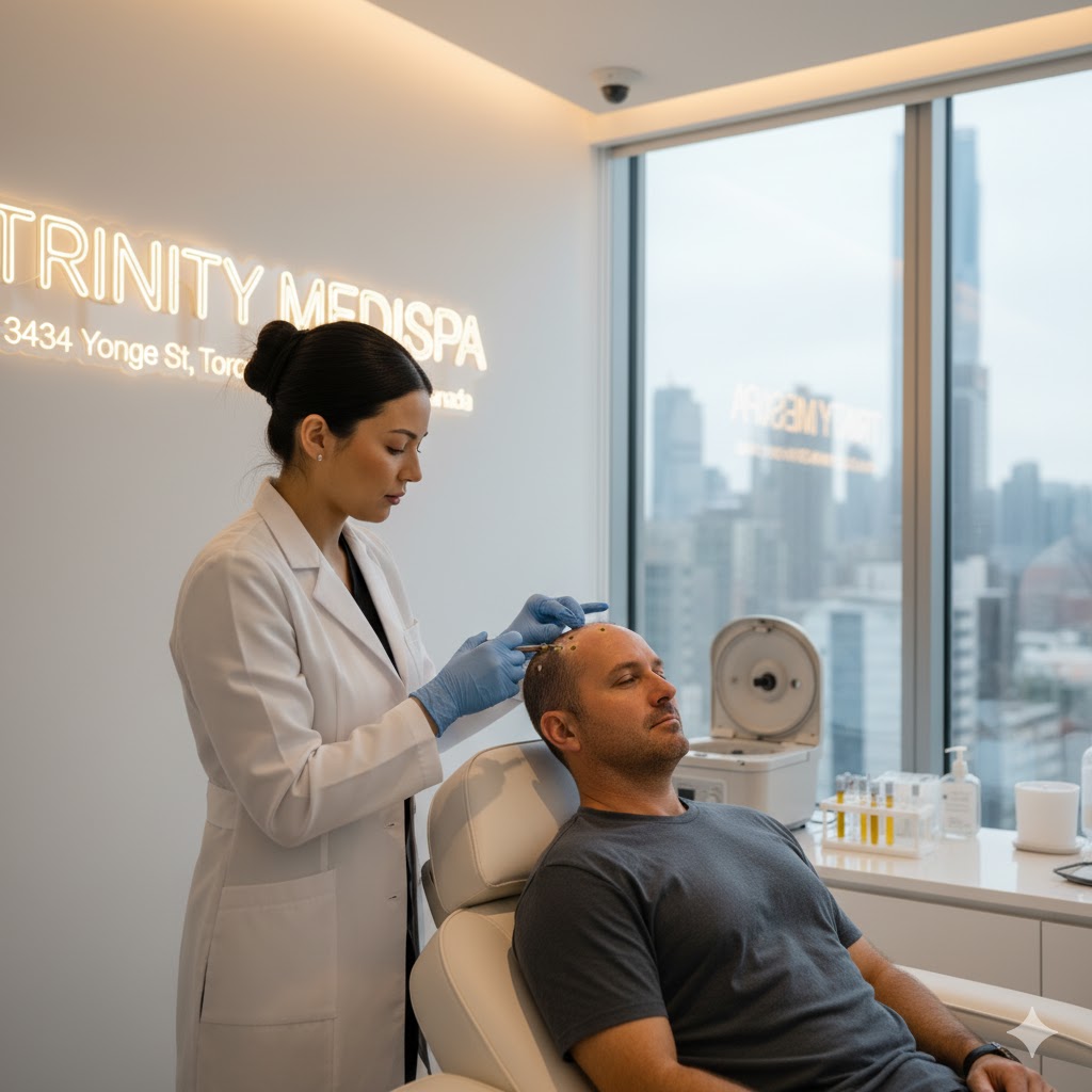 an image on how to use hair platelet rich plasma